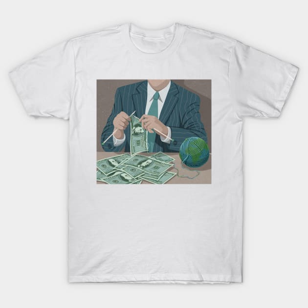 Earth Knitting T-Shirt by John Holcroft